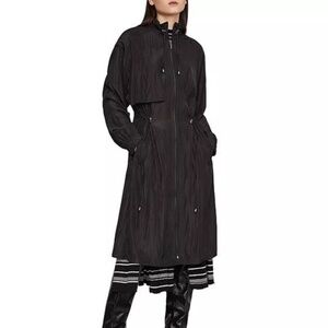 NWT BCBGMAXAZRIA Quinn Hooded Parka Coat Black XS - BCBG Chic & Versatile! 🌟